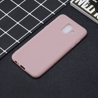 For Samsung S9 A6 J4 J6 Plus 2018 Solid Color Matte Soft TPU case