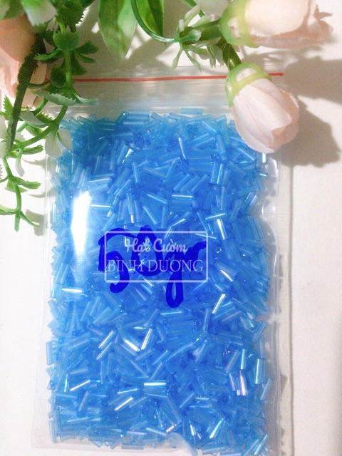HẠT CƯỜM ỐNG NHIỀU MÀU KHOẢNG 50GR