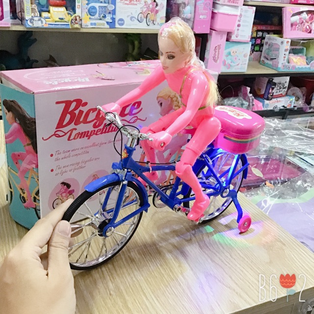 Búp bê xe đạp nhạc đèn