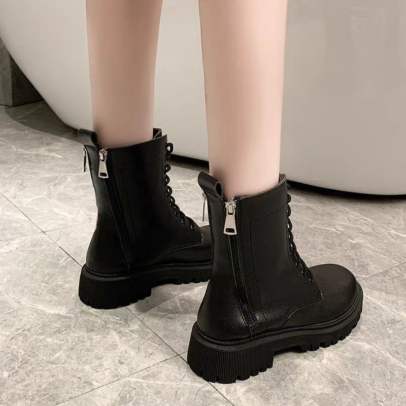 Aki Boots 2 khoá siêu xinh NN131021 dễ phối đồ dành cho các nàng trong mùa thu đông Funny shop