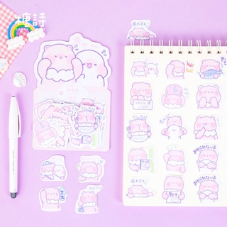 Gói 40 miếng dán sticker trang trí hình gấu