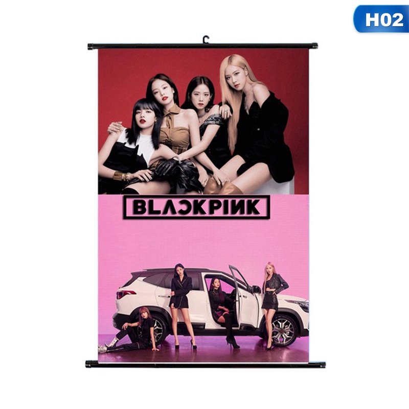 Hunyde Poster treo tường in hình nhóm nhạc KPOP blackpink