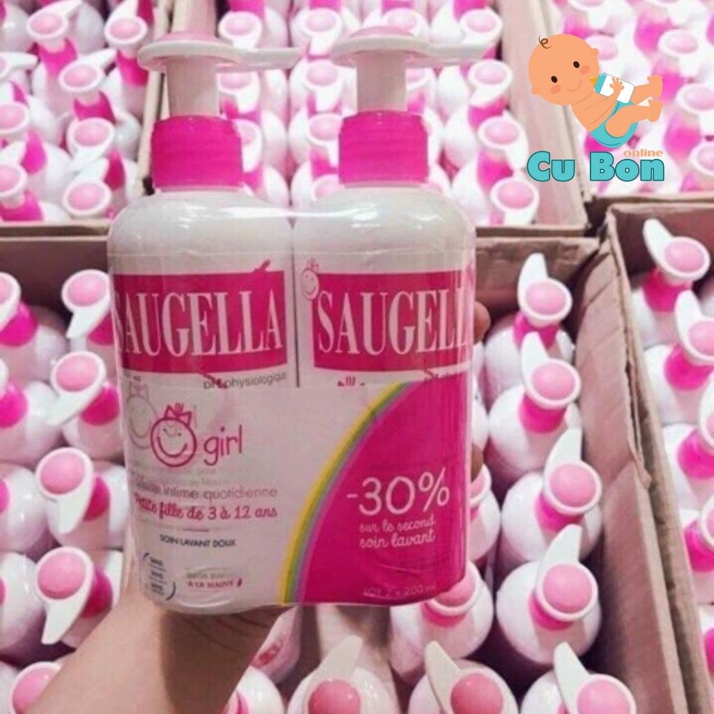 Dung dịch vệ sinh cho bé gái từ 3 -12 tuổi Saugella 200ml của Pháp