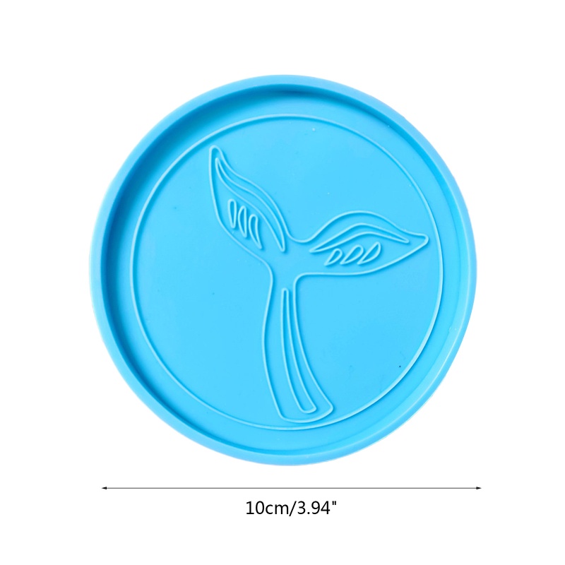 Sa Khuôn Silicone Làm Đế Lót Ly Hình Đuôi Cá DIY