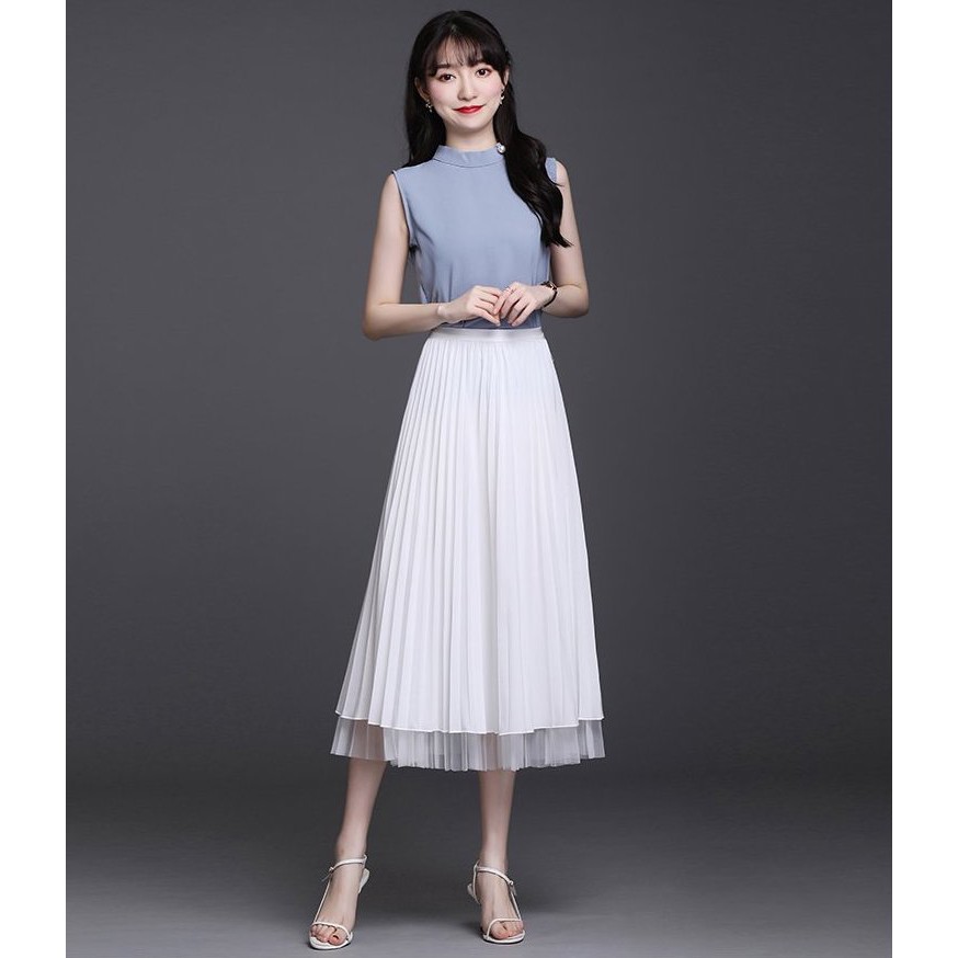 [Jamela Store] Chân váy xếp ly dáng dài | BigBuy360 - bigbuy360.vn
