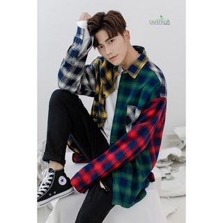 ÁO SƠ MI FLANNEL PHỐI MÀU