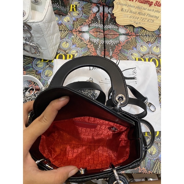 Túi Diorrrr SPSL da trơn bản hai dây thay đổi full box tag