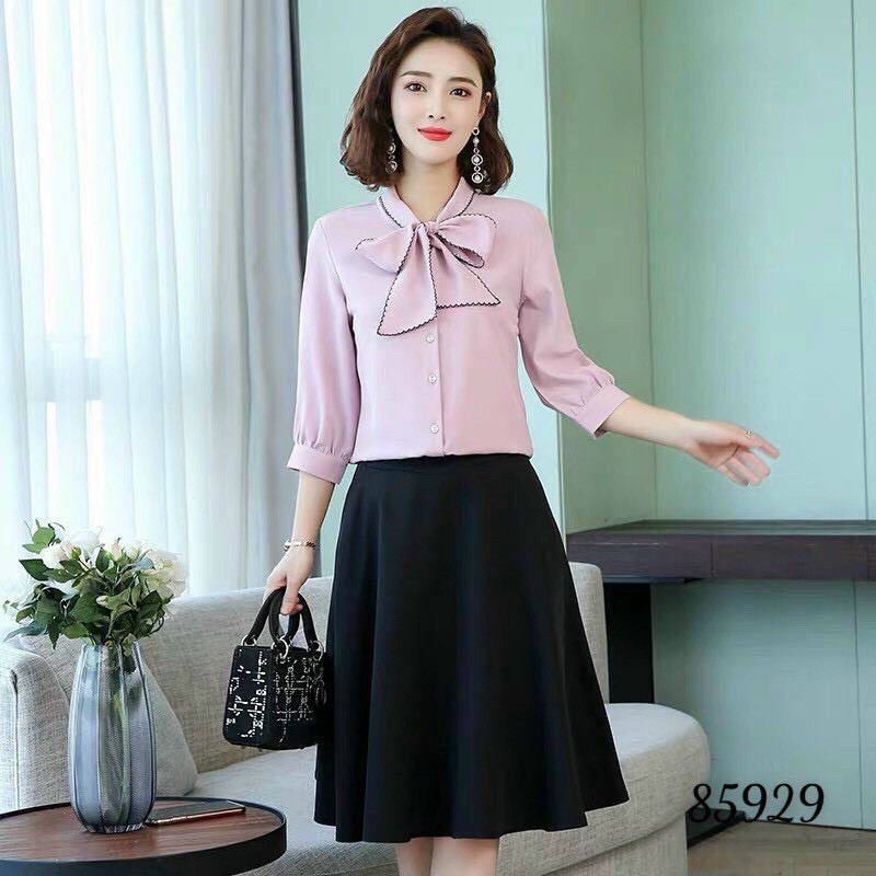 (Mua váy tặng Váy) SÉT ÁO VÀ CHÂN VÁY XINH CHO BẠN NỮ