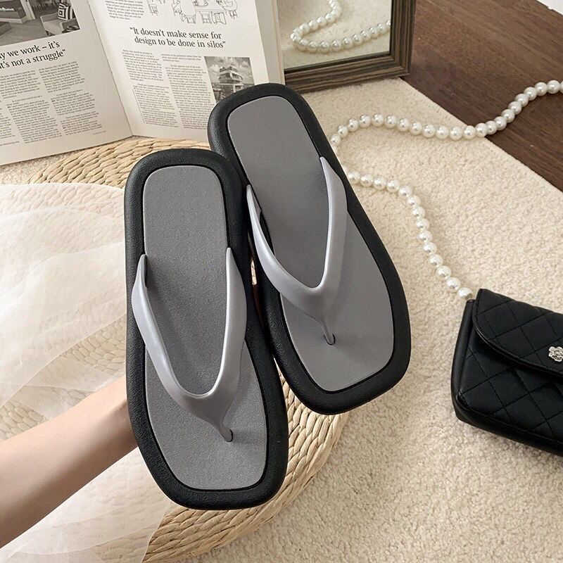 Dép quai kẹp nữ dễ thương đế vuông viền cực xinh, dép đẹp giá rẻ hàng oder, nữ xinh T735