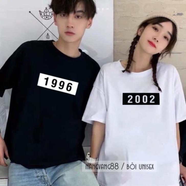 (XẢ HÈ) Áo Đôi Nam Nữ Unisex Đẹp In Năm Sinh Theo Yêu Cầu /uy tín chất lượng