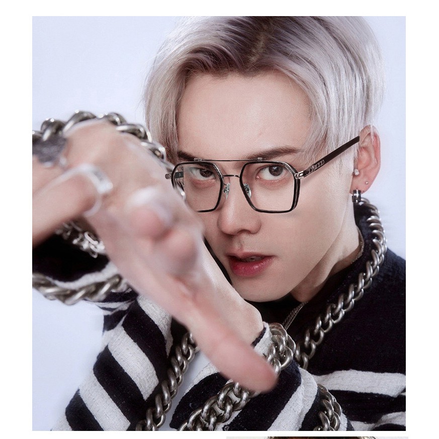THANH LÝ Lỗi Xước nhẹ NXS Kính mát nam nữ Chrome Hearts vuông to thời trang K0039