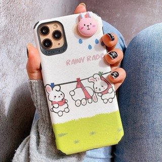 Ốp Lưng IPHONE -ANDROID Da IMD Hình Nổi Bear x Rabbit