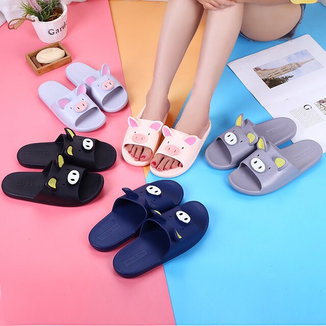 Dép Heo Kute Cao Su Đúc Dẻo Size 37-40 - Lucky Girl shop