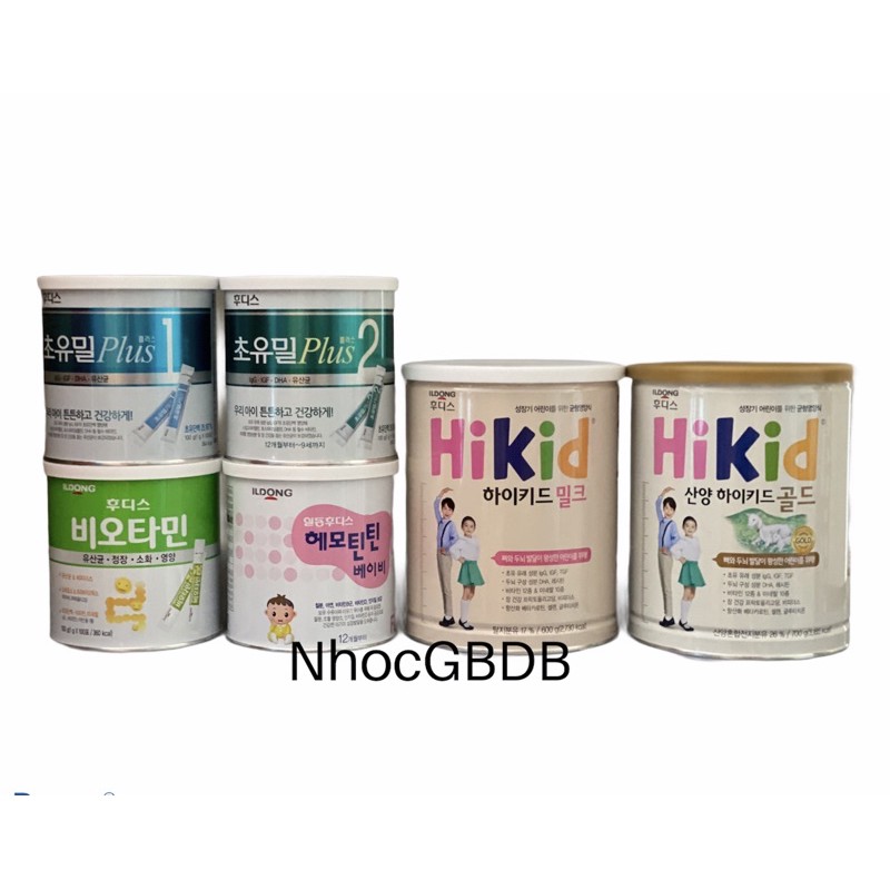 [AIR] Sữa Ildong/ Hikid vani 600g/ Hikid dê 700g cho bé tử 1 tuổi (nội địa Hàn Quốc)