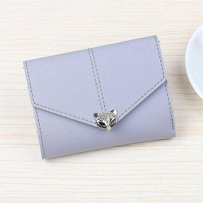 Bóp nữ bỏ túi nhỏ gọn tiện lọi, ví mini cầm tay  hồ ly tình duyên phong cách Hàn Quốc