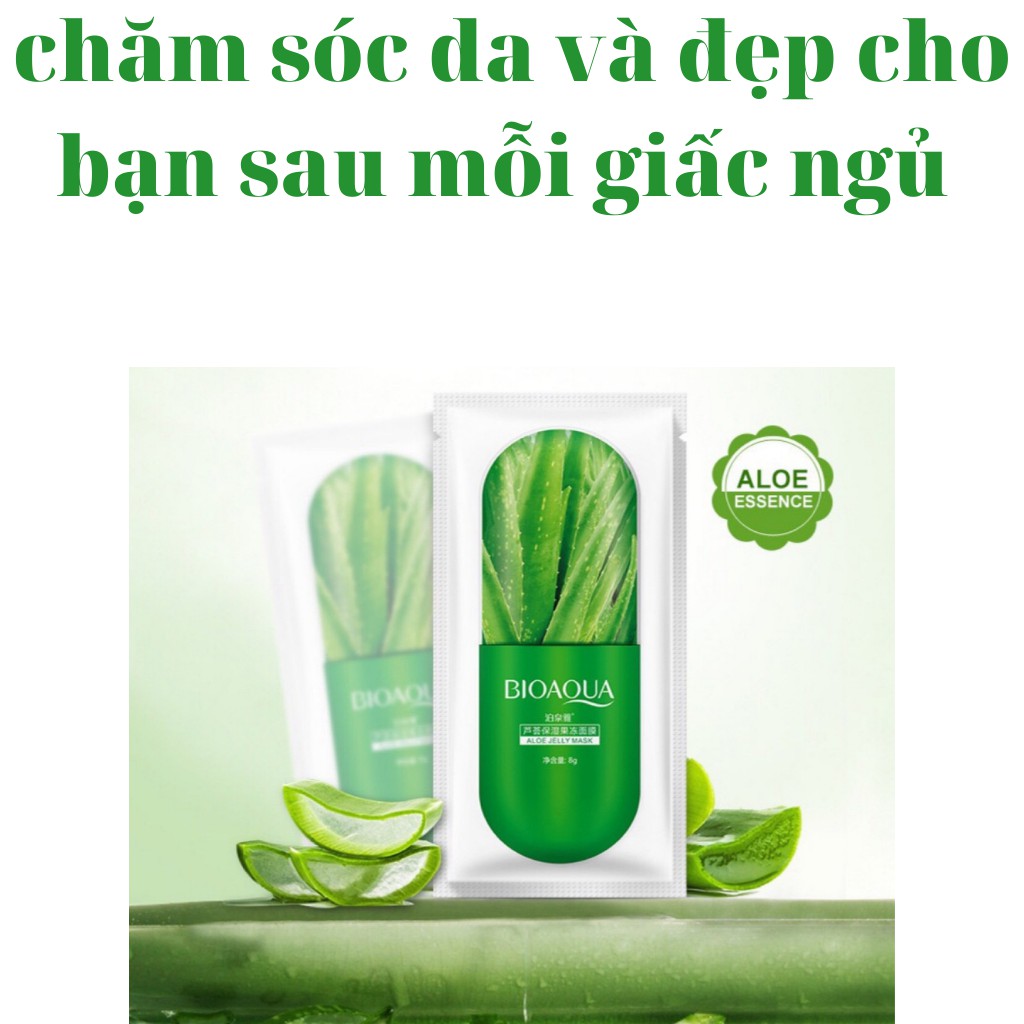 Mặt nạ ngủ cấp ẩm dưỡng trắng da thạch collagen BIOAQUA nội địa Trung