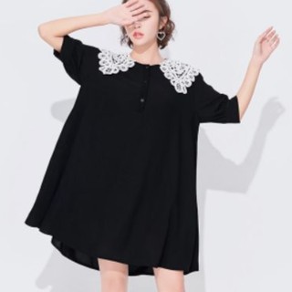 Đầm bigsize form suông phối ren cao cấp/đầm bầu, sau sinh