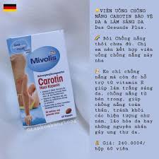 Viên Uống Chống Nắng Đức Carotin Mivolis Das Gesunde Plus Carotin 60 Viên | BigBuy360 - bigbuy360.vn