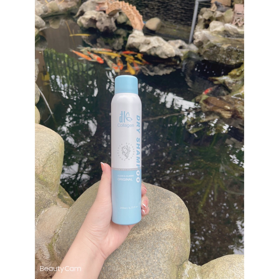 Dầu Gội Khô DL Collagen (Anh Quốc) | Dưỡng Tóc Mềm Mượt, Tóc Sạch Bồng Bềnh - Vào Nếp Sau 5 Giây (200ml)