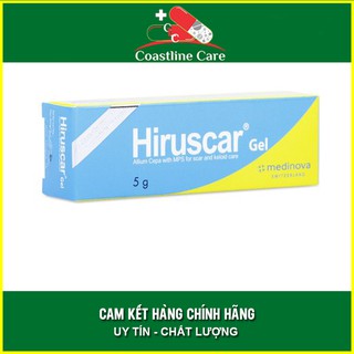 Gel cải thiện sẹo Hiruscar 5g - Coastlinecare Pharmacy