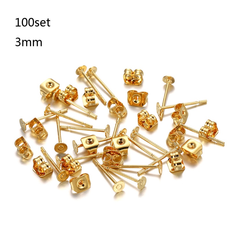 Flgo Khuyên Tai Đệm Phẳng Bằng Thép Không Gỉ Không Gây Dị Ứng An Toàn Không Phai Màu Thoải Mái