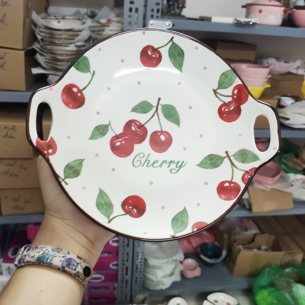 Set Bát Đĩa 🍒CHERRY🍒Bát đĩa ăn cơm ăn mì, decor bàn ăn dễ thương