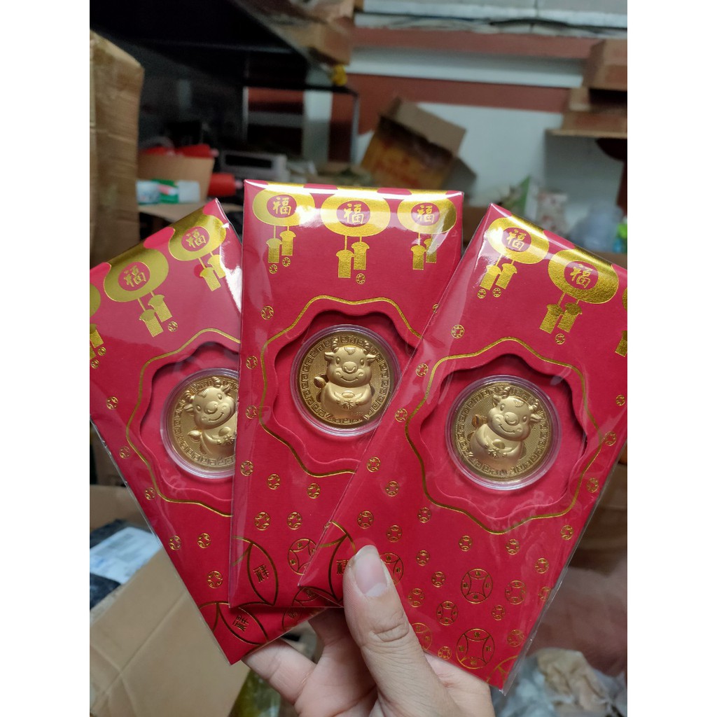 PHONG BAO LÌ XÌ TẾT Tân SỈu MẠ  VÀNG LÌ XÌ ĐỘC ĐÁO MAY MẮN 2021