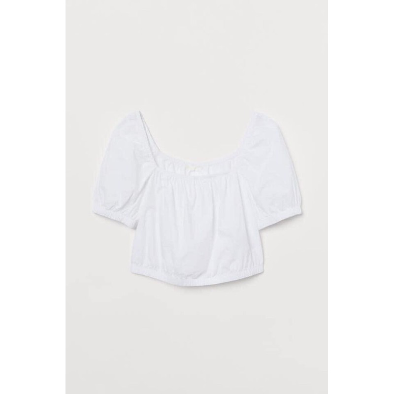 Áo sơ mi croptop Hát Mờ 100% cotton