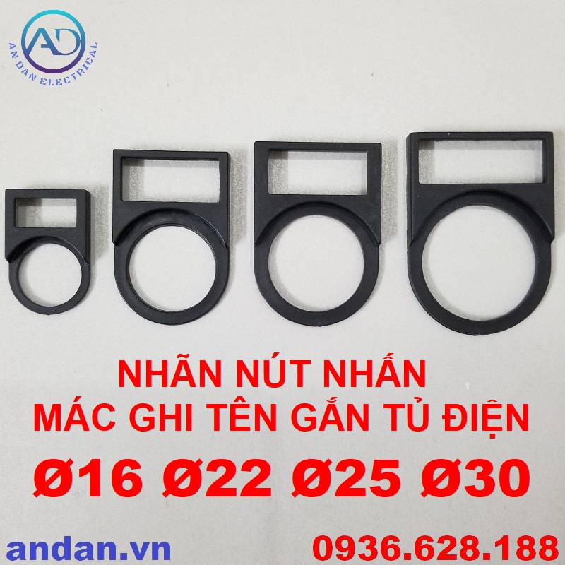 Mác ghi tên gắn tủ điện phi 16 22 25 30, Nhãn nút nhấn Emergency Stop, Chụp bảo vệ, Nắp bảo vệ nút dừng khẩn