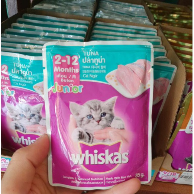 Pate Whiskas Combo 6 Gói Pate Cho Mèo Con Thức Ăn Ướt Cho Mèo Con Cao Cấp 80g