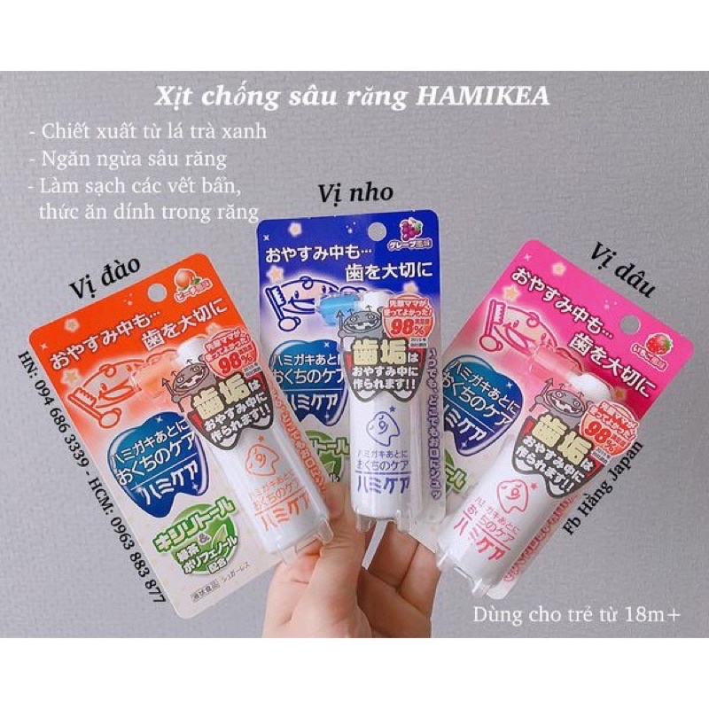 Xịt chống sâu răng cho bé