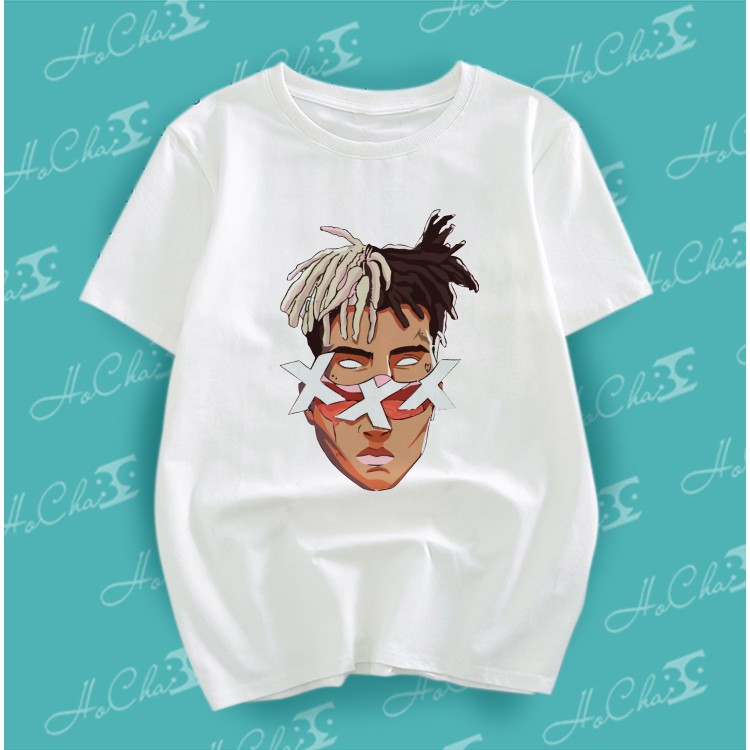 [Free Ship] Áo phông Rapper XXXTentacion | ẢNH THẬT - Hàng may dây cổ cao cấp (Dây cổ chạy tới vai)