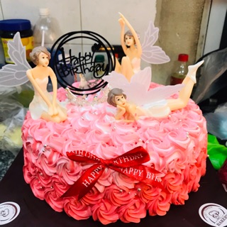 Set 3 cô cánh tiên mini trang trí bánh kem hpbd