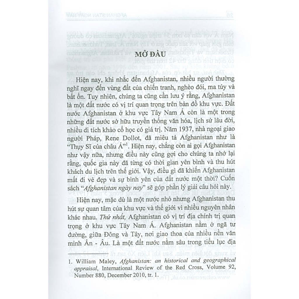 Sách - Afghanistan Ngày Nay