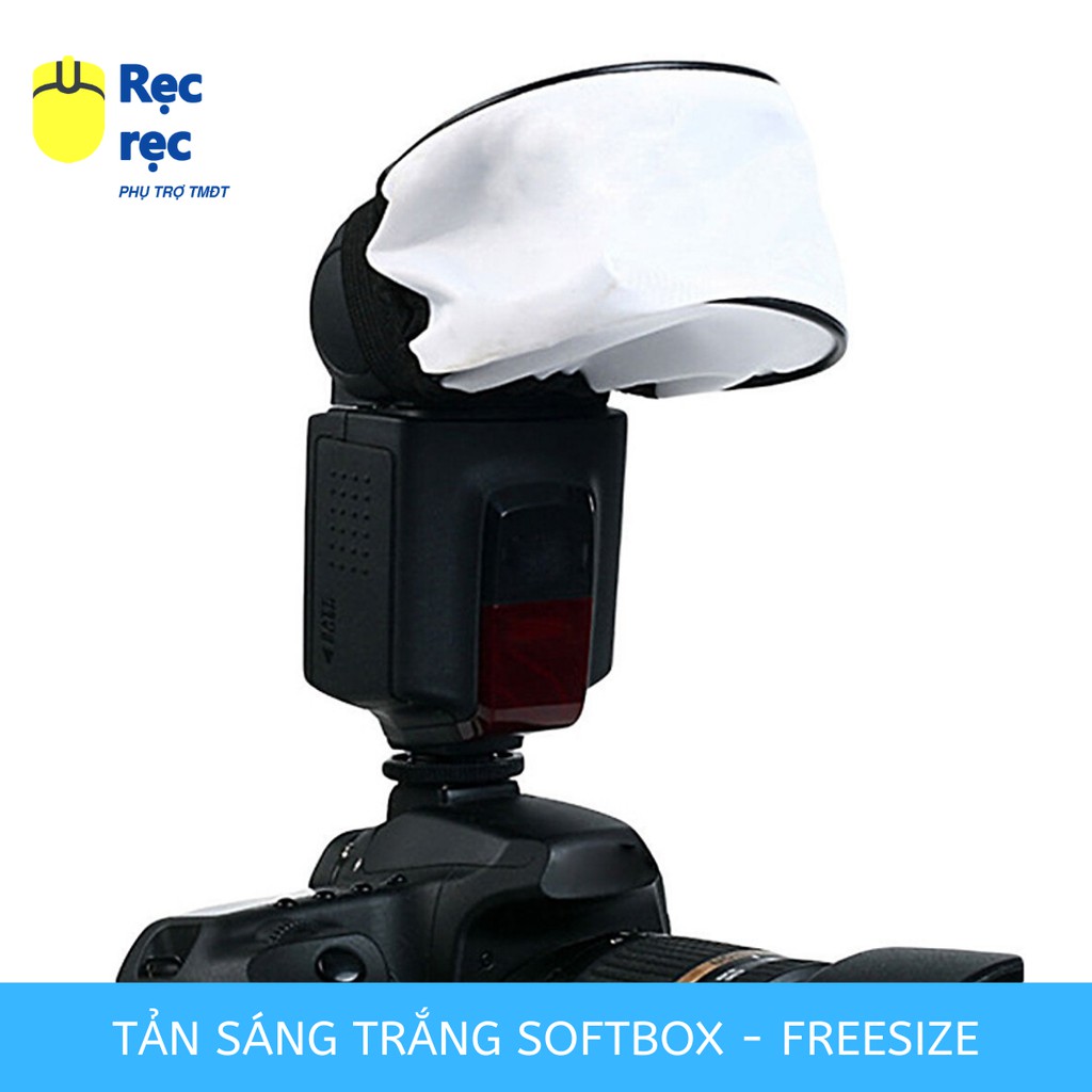 Tản sáng trắng Flash bounce softbox diffuser _free size