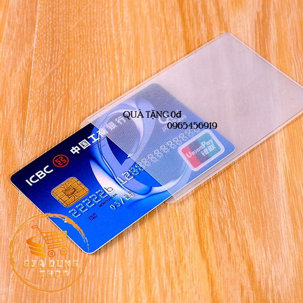 Vỏ bọc thẻ ATM, thẻ CCCD, bằng lái xe, thẻ tín dụng trong suốt