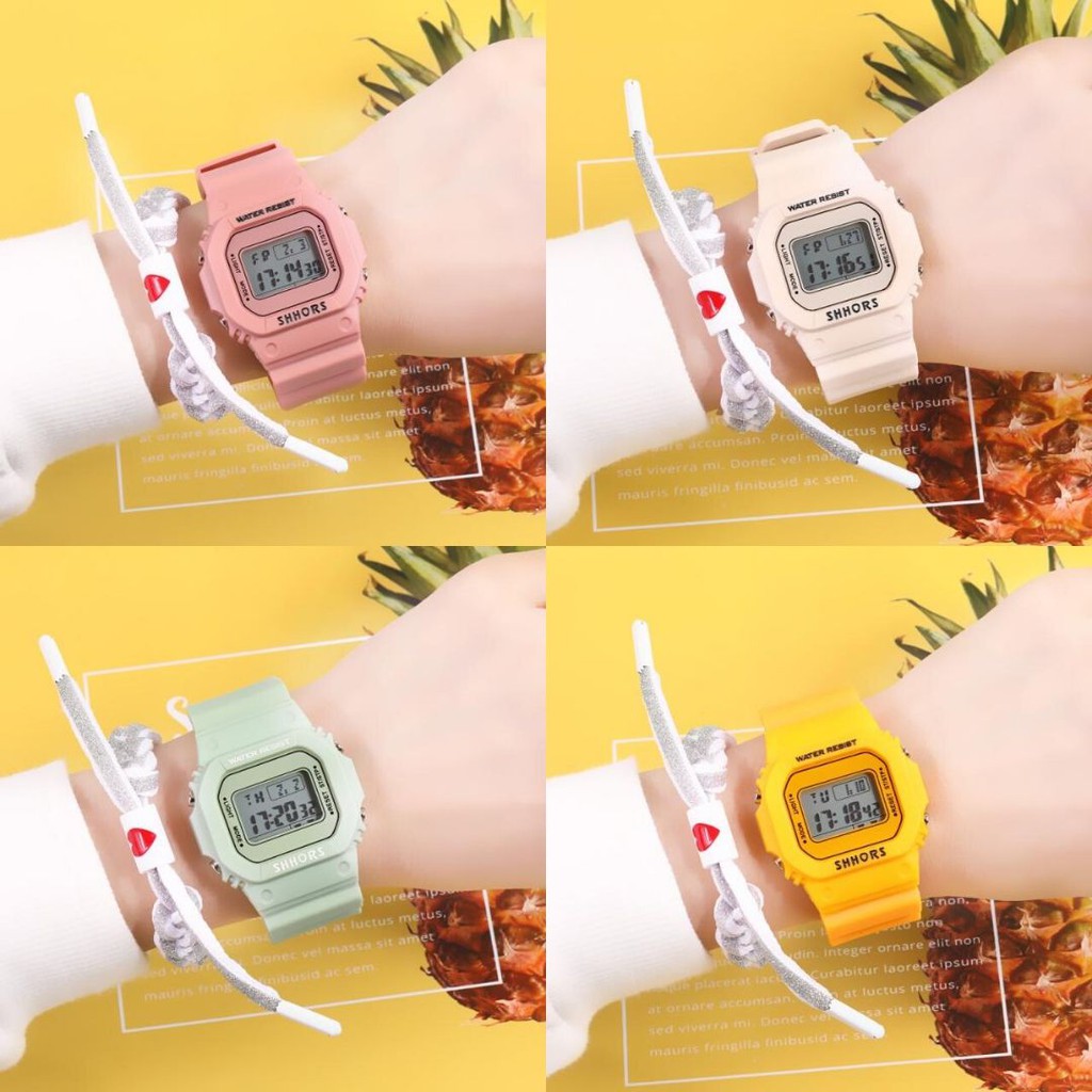 Đồng hồ nữ điện tử SHHORS chống nước phong cách Hàn Quốc DH44 Miucho