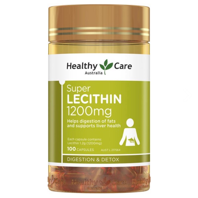 Mầm đậu nành Healthy Care Super Lecithin 1200mg 100 viên beautimax