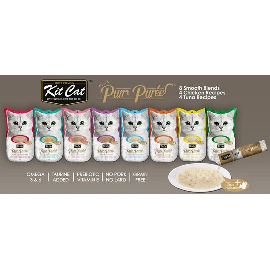 Bánh thưởng sốt mịn Kit Cat Purr Puree 4 tuýp