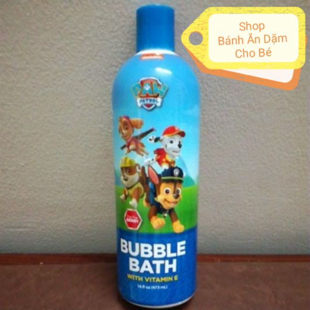 Sữa tắm gội siêu bọt có Vitamin E 473ml Chó cứu hộ PAW Patrol Bubble Bath