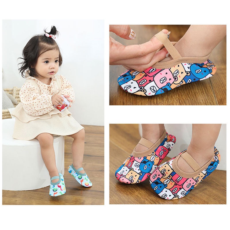 Giày chống trượt mềm mại thoáng khí thời trang cho bé trai/ bé gái tập đi