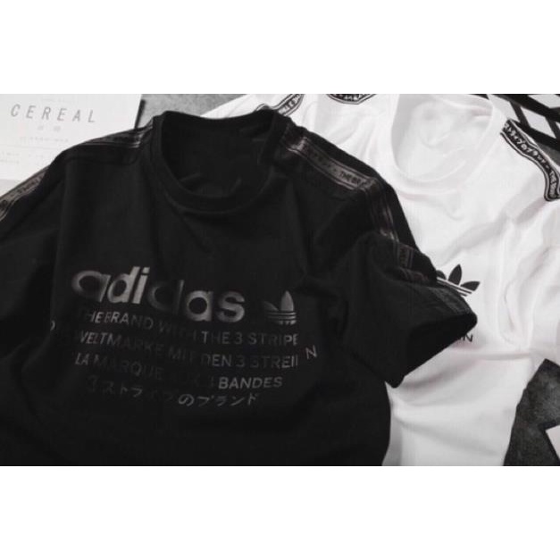 ALBUM 160 - ÁO THUN THỂ THAO VNXK NMD VIỀN TAY 2 MÀU TRẮNG ĐEN