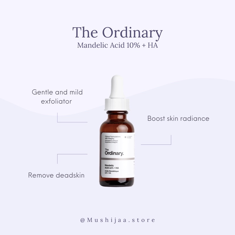 Serum The Ordinary chiết xuất axit mandelic 10% + HA chất lượng cao 30ml