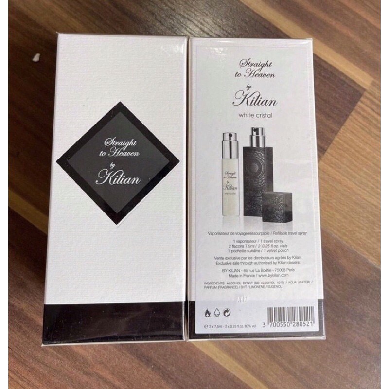 [ CHUẨN AUTH ]     Set Nước hoa Kilian Straight to heaven travel 2x7,5ml | Thế Giới Skin Care
