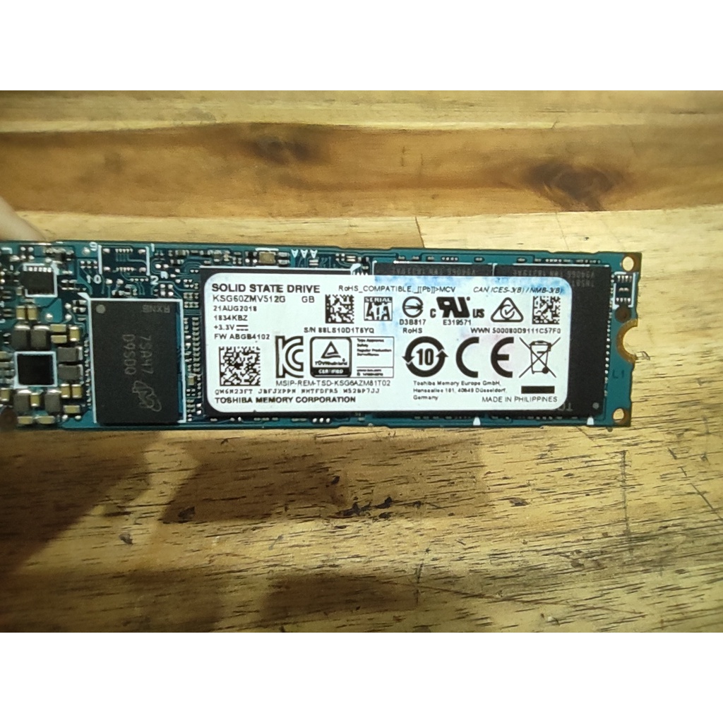 Ổ cứng SSD Toshiba M2 2280 512GB Pci-e