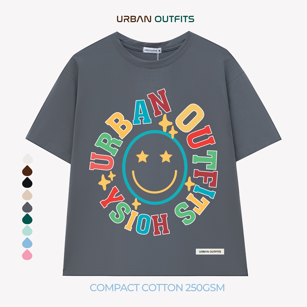 Áo Thun Tay Lỡ Form Rộng URBAN OUTFITS ATO175 Local Brand In kích thước 40x45 ver 2.0 Chất Vải 95% Compact Cotton 250GSM