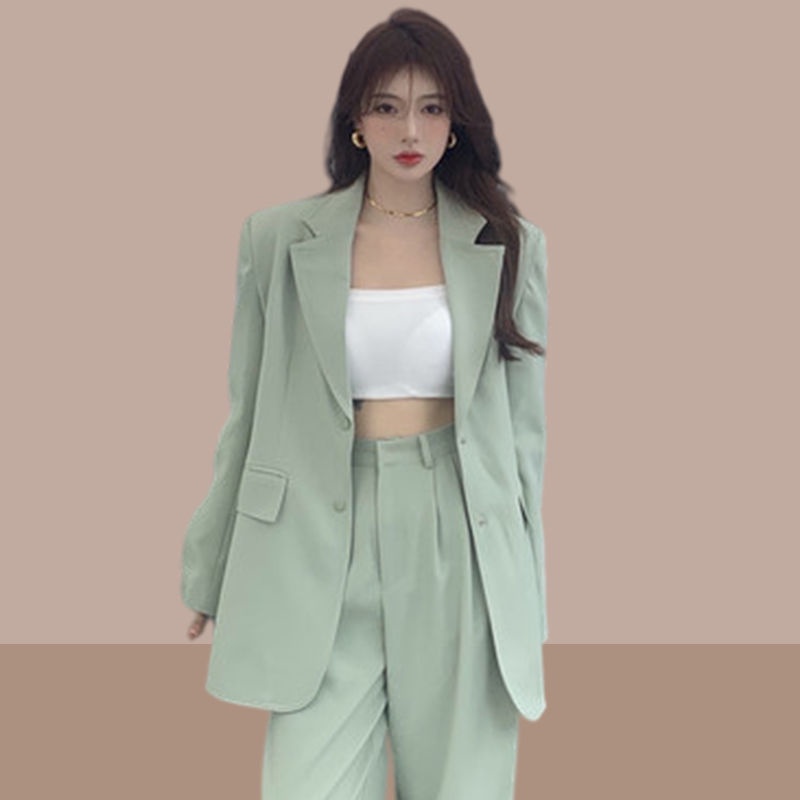 Bộ Trang Phục Công Sở Hai Mảnh Thời Trang Mùa Xuân Phong Cách Phương Tây Cho Nữ