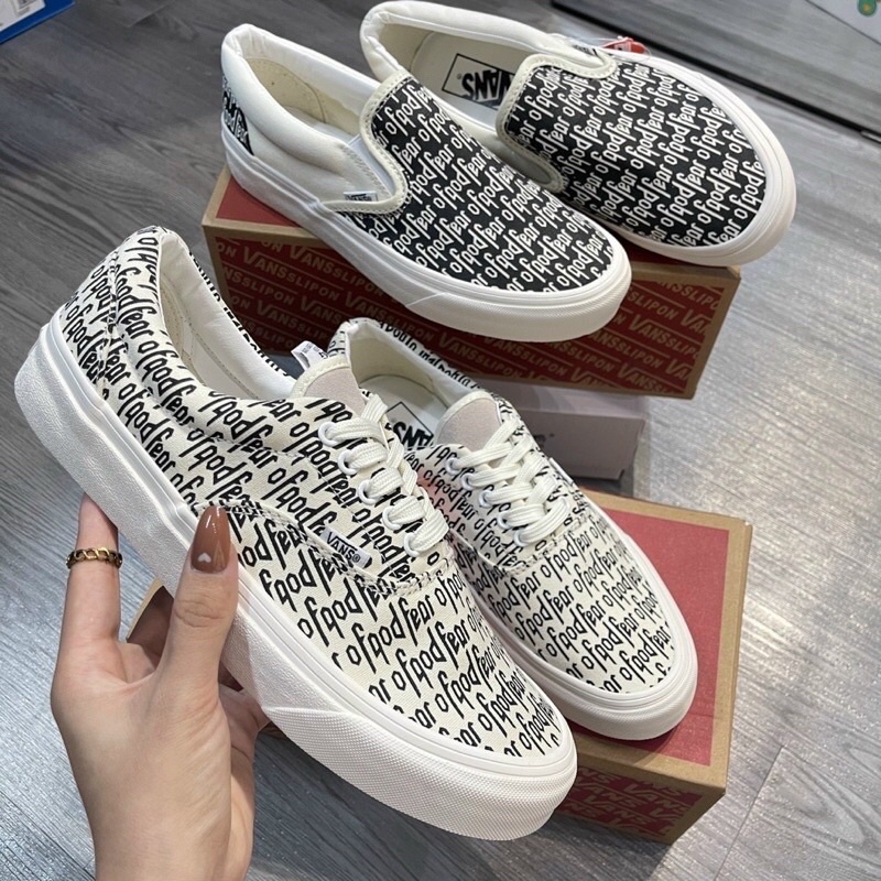 GIÀY VAN.S FEAR OF GOD SLIPON BASIC LAI AU