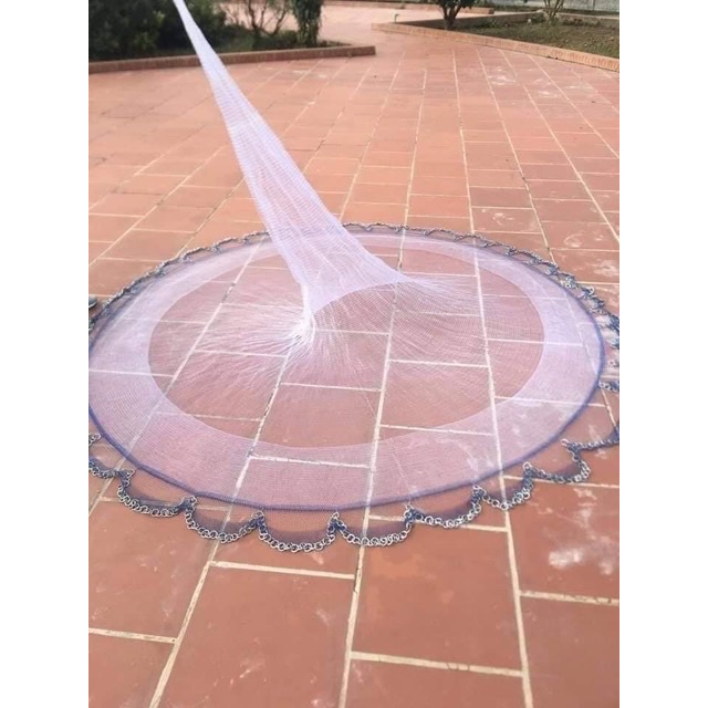 chài bắt cá chân xích chất liệu bằng cước chài dài 6m _ 8m y hình hàng thái lan siêu nhậy hàng y hình