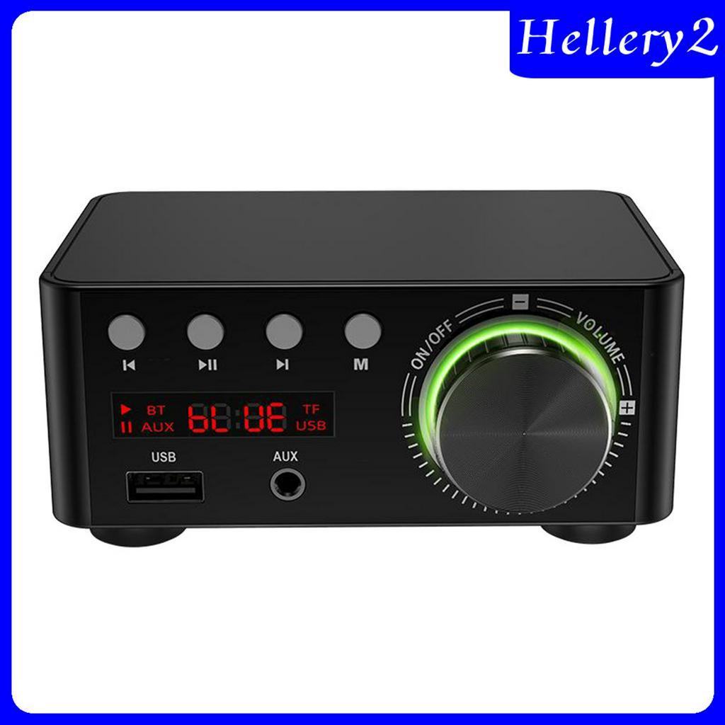 Powerful Mini 100W Bluetooth 5.0 Power Amplifier Hi-Fi 2.0 Channel black